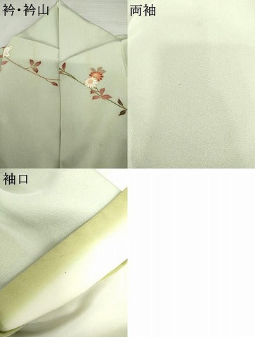 平和屋着物●訪問着　花文箱　暈し染め　正絹　逸品　AABL1189cs