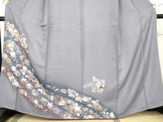 平和屋着物●訪問着　辻が花　暈し染め　金彩　正絹　逸品　AABL1190cs