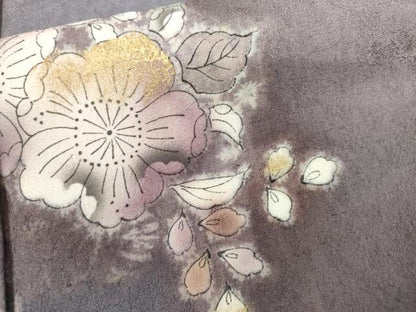平和屋着物●訪問着　辻が花　暈し染め　金彩　正絹　逸品　AABL1190cs