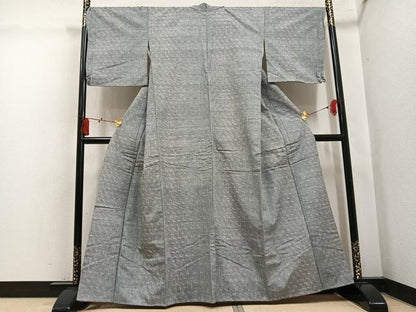 平和屋着物●上質な紬　唐辛子　正絹　逸品　未使用　AABL1202ph