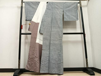 平和屋着物●上質な紬　唐辛子　正絹　逸品　未使用　AABL1202ph