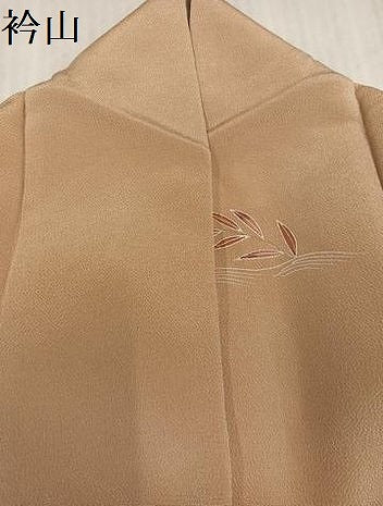 平和屋着物●訪問着　駒刺繍　立波風景草花文　暈し染め　金彩　鬼しぼ縮緬　正絹　逸品　AABL1217ph