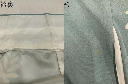 平和屋着物●訪問着　作家物　辻が花　暈し染め　丹後ちりめん　反端付き　正絹　逸品　AABL1224ph