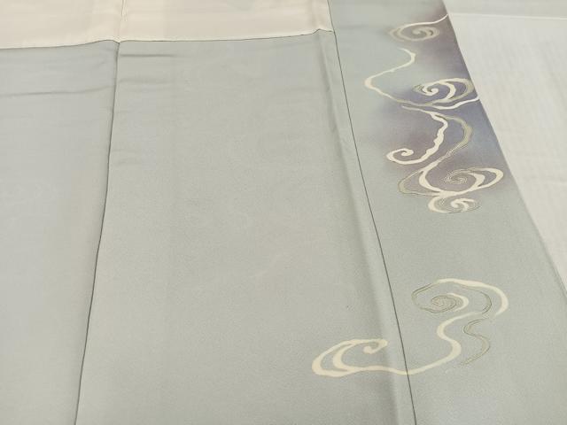 平和屋着物●訪問着　手描き　風神雷神　暈し染め　正絹　逸品　AABL1227ph