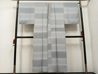 平和屋着物●男性　長襦袢　無双仕立て　鱗地紋　暈し染め　正絹　逸品　未使用　AABL1228ph