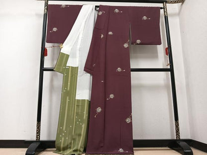 平和屋着物●上質な小紋　花毬文　金彩　正絹　逸品　AABL1232ph