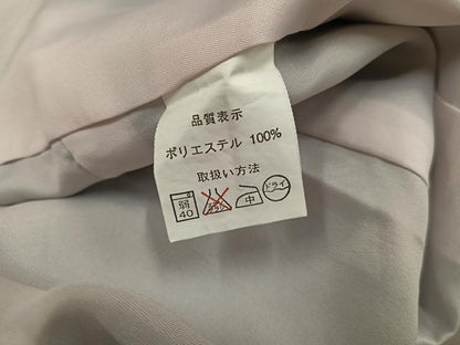 平和屋着物●小紋　牡丹　黒地　洗える着物　AABL1240ph
