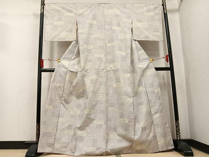 平和屋着物●上質な紬　吉祥文　正絹　逸品　AABL1251ph