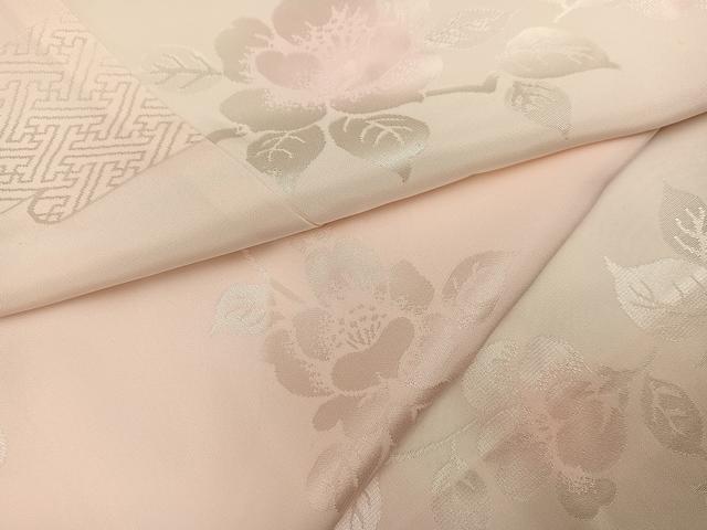 平和屋着物●振袖用長襦袢　袷　枝花地紋　暈し染め　正絹　逸品　AABL1255ph