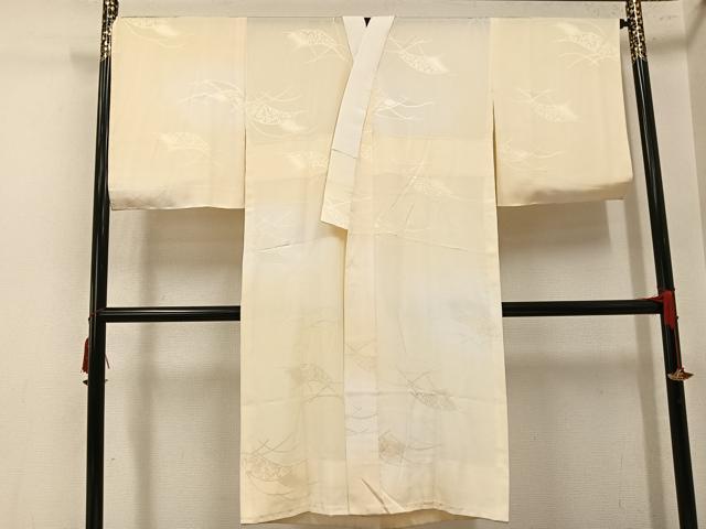 平和屋着物●長襦袢　無双仕立て　花唐草地紋　暈し染め　正絹　逸品　AABL1261ph