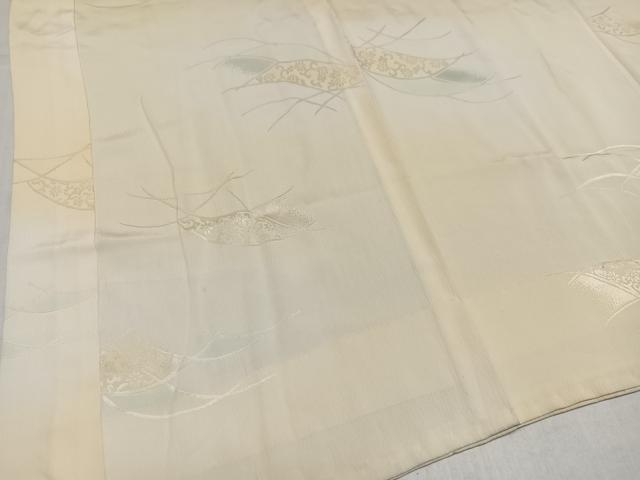 平和屋着物●長襦袢　無双仕立て　花唐草地紋　暈し染め　正絹　逸品　AABL1261ph