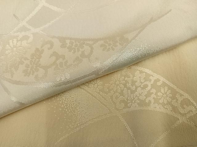 平和屋着物●長襦袢　無双仕立て　花唐草地紋　暈し染め　正絹　逸品　AABL1261ph
