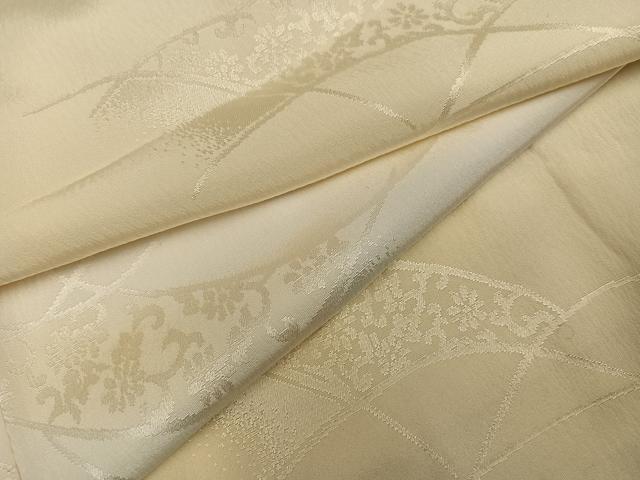平和屋着物●長襦袢　無双仕立て　花唐草地紋　暈し染め　正絹　逸品　AABL1261ph