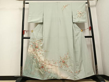 平和屋着物●訪問着　花車文　暈し染め　金彩　正絹　逸品　AABL1263ph