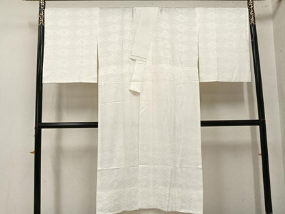 平和屋着物●長襦袢　無双仕立て　花菱地紋　伊勢丹扱い　正絹　逸品　未使用　AABL1267ph