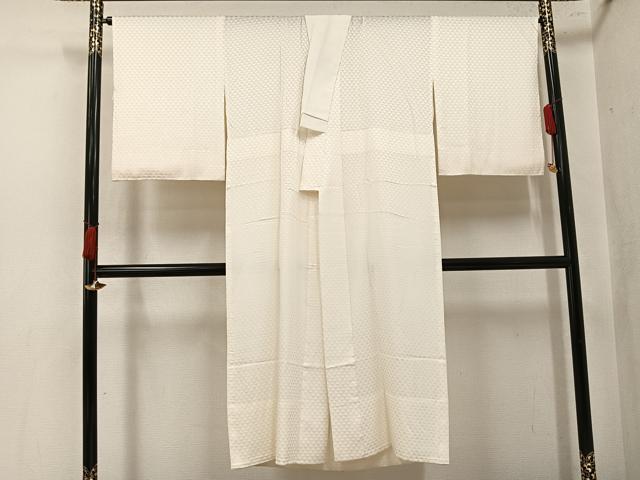 平和屋着物●長襦袢　無双仕立て　鱗地紋　伊勢丹扱い　正絹　逸品　AABL1268ph