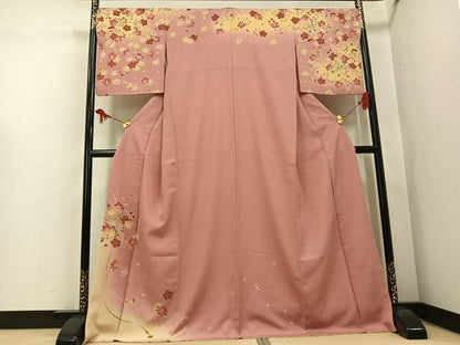 平和屋着物●訪問着　作家物　舞桜　正絹　逸品　AABL1274ph