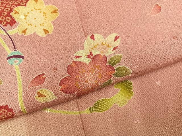 平和屋着物●訪問着　作家物　舞桜　正絹　逸品　AABL1274ph
