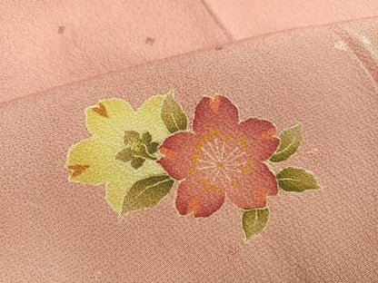 平和屋着物●訪問着　作家物　舞桜　正絹　逸品　AABL1274ph
