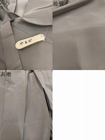 平和屋着物●男性　馬乗り袴　利休白茶色　正絹　逸品　AABL1277ph