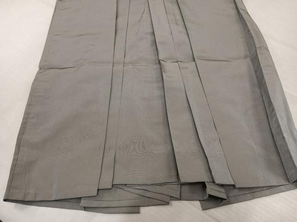 平和屋着物●男性　馬乗り袴　利休白茶色　正絹　逸品　AABL1277ph