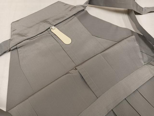 平和屋着物●男性　馬乗り袴　利休白茶色　正絹　逸品　AABL1277ph