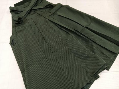 平和屋着物●男性　馬乗り袴　縞　正絹　逸品　AABL1278ph