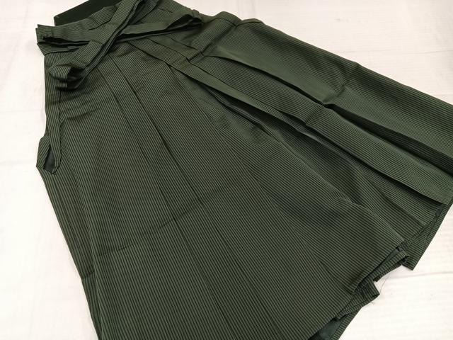 平和屋着物●男性　馬乗り袴　縞　正絹　逸品　AABL1278ph
