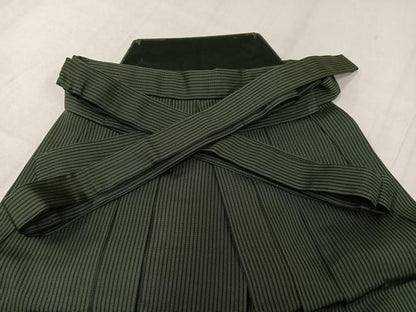 平和屋着物●男性　馬乗り袴　縞　正絹　逸品　AABL1278ph