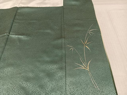 平和屋着物●訪問着　螺鈿　花蝶文　暈し染め　金彩　銀通し地　正絹　逸品　AABL1285ph