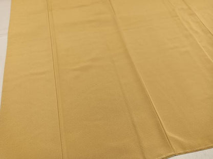 平和屋着物●上質な色無地　玉蜀黍色　正絹　逸品　未使用　AABL1286ph