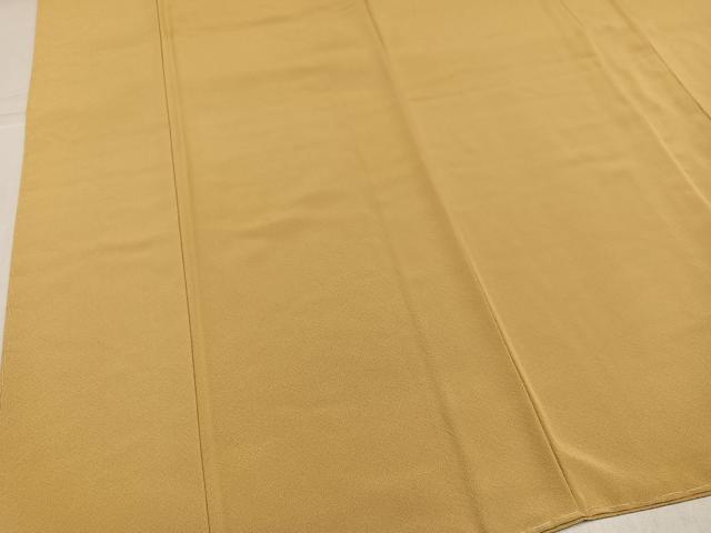 平和屋着物●上質な色無地　玉蜀黍色　正絹　逸品　未使用　AABL1286ph