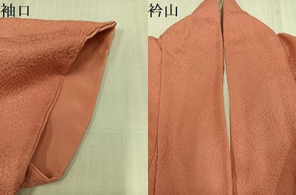 平和屋着物●上質な色無地　曙色　正絹　逸品　AABL1289ph