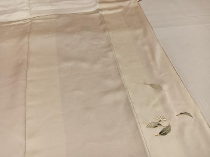 平和屋着物●螺鈿作家　甲斐泰造　訪問着　蔦の葉文　暈し染め　金彩　正絹　逸品　AABL1294ph