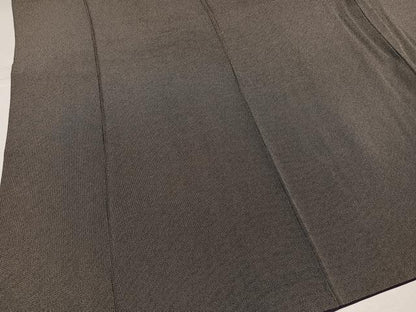 平和屋着物●江戸小紋　角通し　黒地　丹後ちりめん　正絹　逸品　AABL1297ph