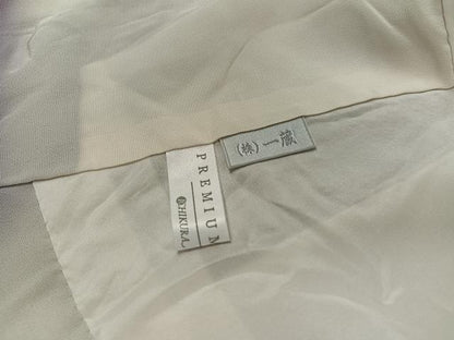 平和屋着物●江戸小紋　角通し　黒地　丹後ちりめん　正絹　逸品　AABL1297ph
