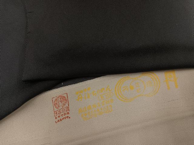 平和屋着物●上質な小紋　流水文　丹後ちりめん　反端付き　正絹　逸品　AABL1299ph