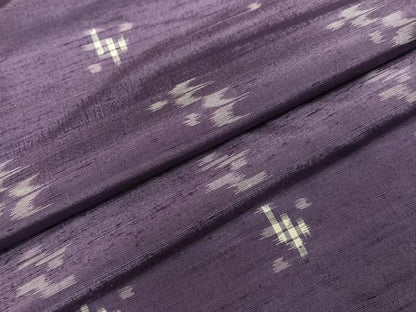 平和屋着物●上質な紬　琉球絣　正絹　逸品　AABL1309ph