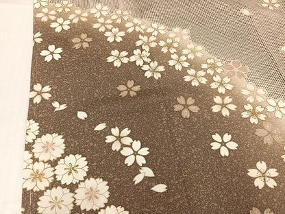 平和屋着物●訪問着　中国三大刺繍　汕頭刺繍　スワトウ刺繍　舞桜文　暈し染め　金彩　正絹　逸品　未使用　AABL1310ph