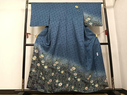 平和屋着物●訪問着　作家物　辻が花　暈し染め　正絹　逸品　AABL1324ph