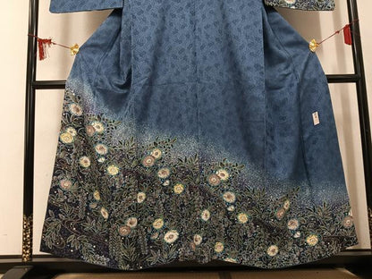 平和屋着物●訪問着　作家物　辻が花　暈し染め　正絹　逸品　AABL1324ph