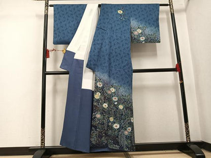 平和屋着物●訪問着　作家物　辻が花　暈し染め　正絹　逸品　AABL1324ph