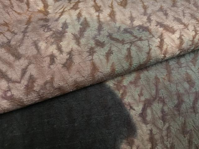 平和屋着物●菅原工房　菅原結作　漢方染紬　訪問着　雪輪文　証紙付き　正絹　逸品　未使用　AABL1328ph