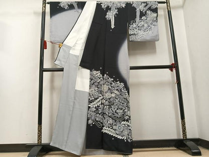 平和屋着物●訪問着　辻が花　絞り　暈し染め　正絹　逸品　AABL1330ph
