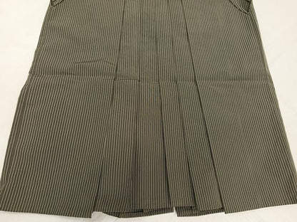 平和屋着物●男性　行灯袴　縞　正絹　逸品　AABL1333ph