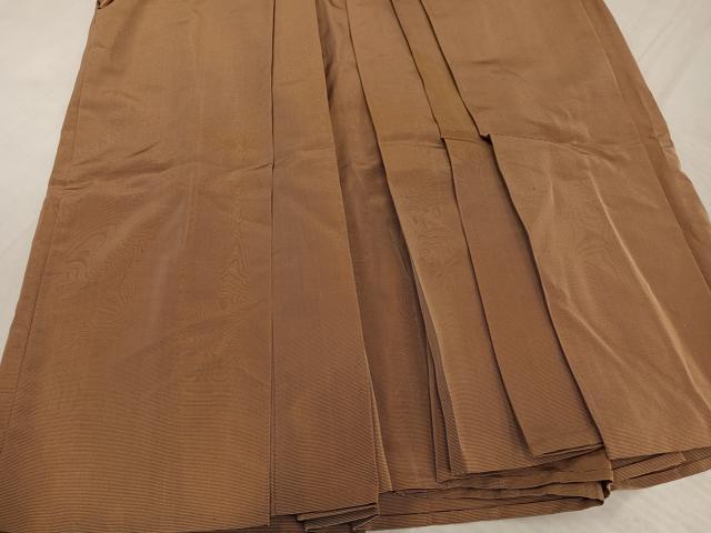 平和屋着物●男性　馬乗り袴　縞　正絹　逸品　AABL1334ph