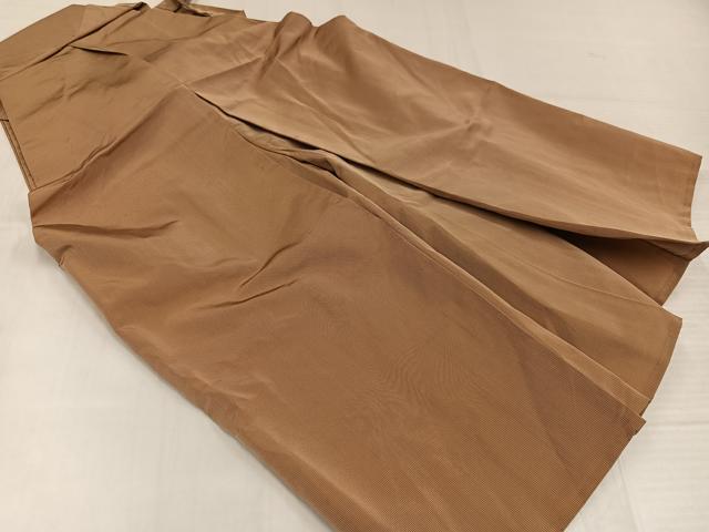 平和屋着物●男性　馬乗り袴　縞　正絹　逸品　AABL1334ph