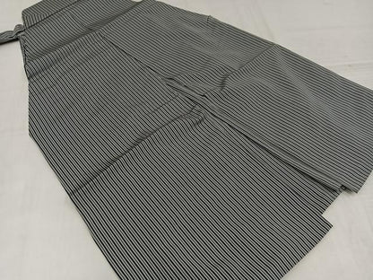 平和屋着物●男性　馬乗り袴　縞　正絹　逸品　AABL1335ph