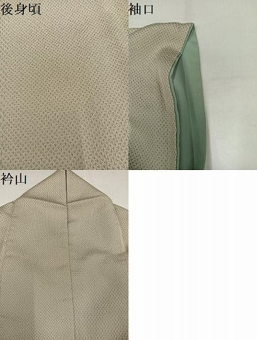 平和屋着物●お召　霞文　正絹　逸品　AABL1339ph