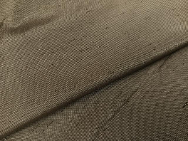 平和屋着物●男性　馬乗り袴　玉緒里紬　肥後煤竹色　猪俣謹製　証紙付き　正絹　逸品　AABL1340ph